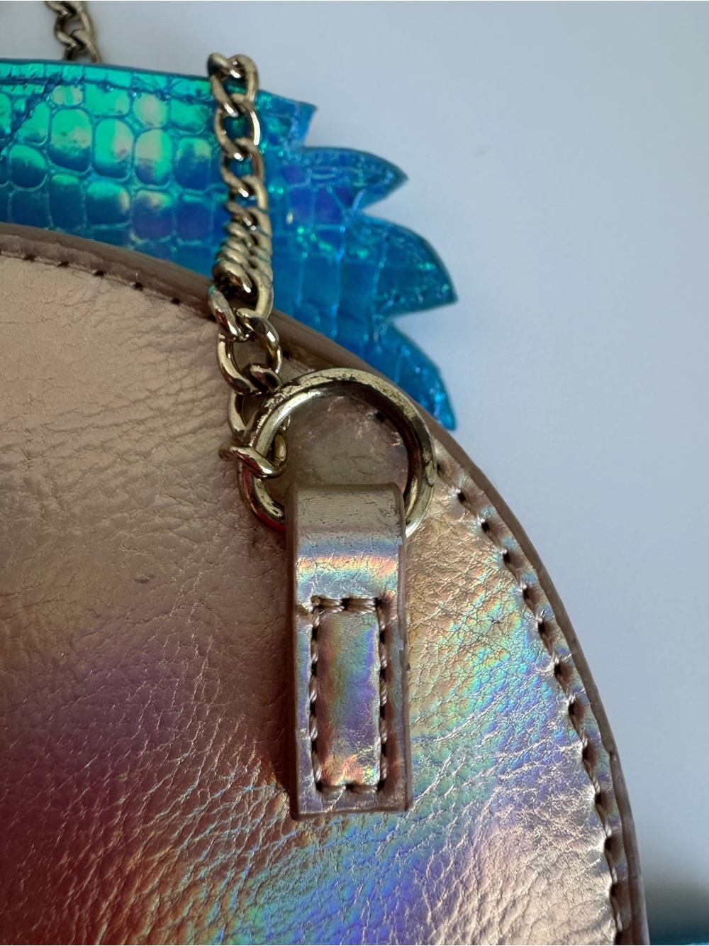 Danielle Nicole Flounder The Little Mermaid Holographic Crossbody Bag - Picture 8 of 15
